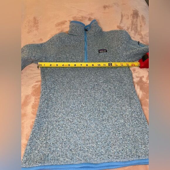 Women’s Blue Patagonia Jacket 1/4 Zip Pullover Size XS - Picture 10 of 12